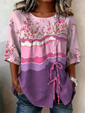Women's Breast Cancer Awareness Printed Top