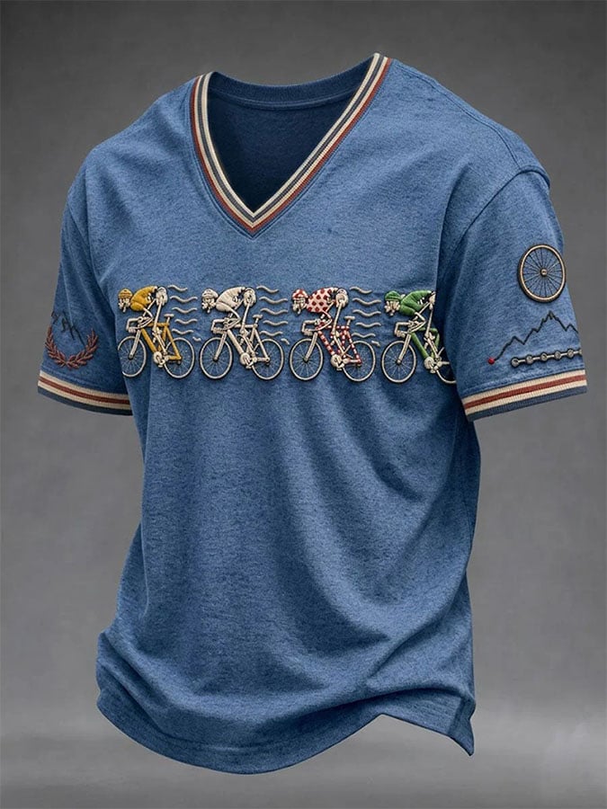 Men's Casual Printed Short-Sleeve T-Shirt
