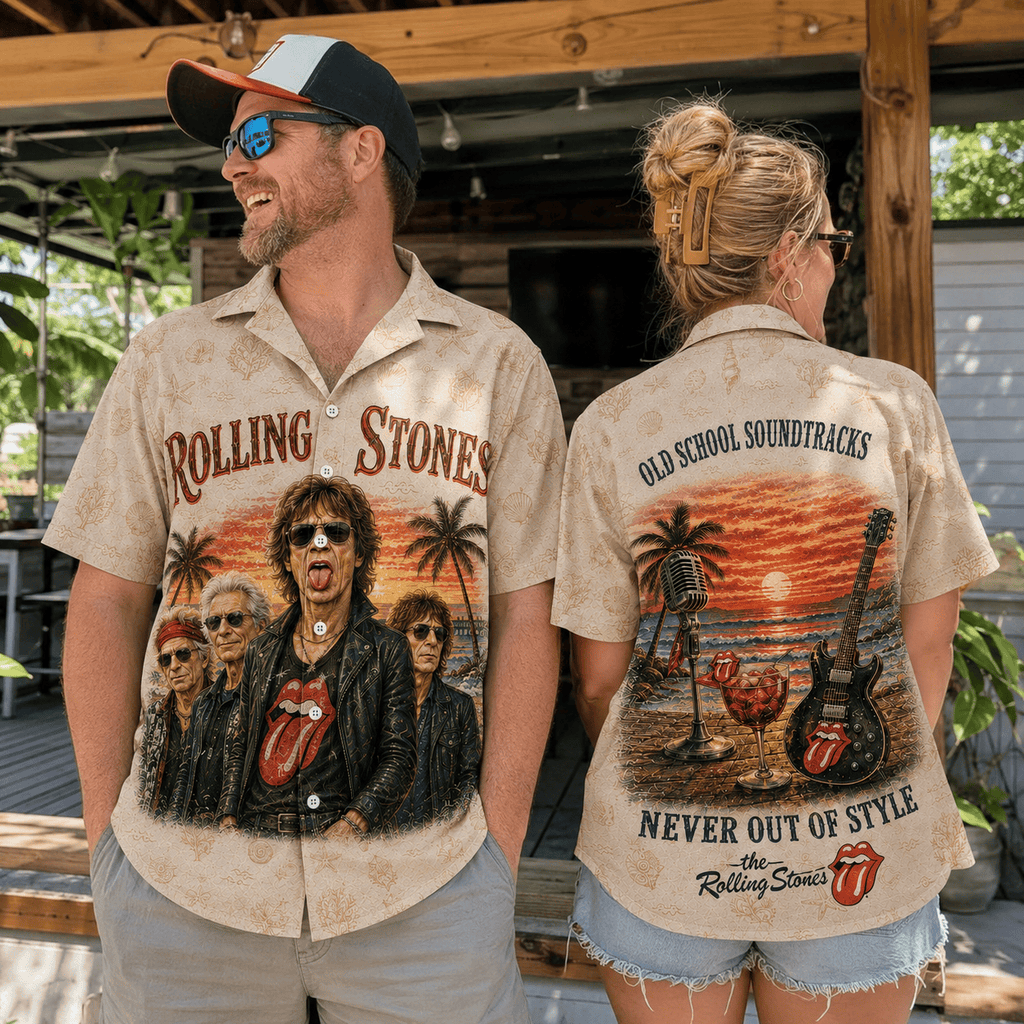 RNST | Premium Classic Rock Legend Hawaiian Shirt Old School Soundtracks Never Out Of Style BK
