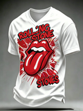 Men's British Rock Band Print Casual T-Shirt