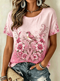 Women's Breast Cancer Awareness "I Wear Pink For Myself" Printed Casual Cami Top