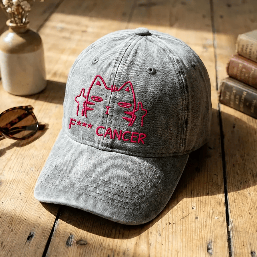 Unisex "F*** Cancer" Breast Cancer Awareness Printed Hat