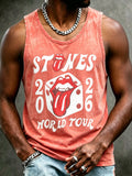 Men's Rolling Foreign 2026 Rock Band Tongue Tank Top