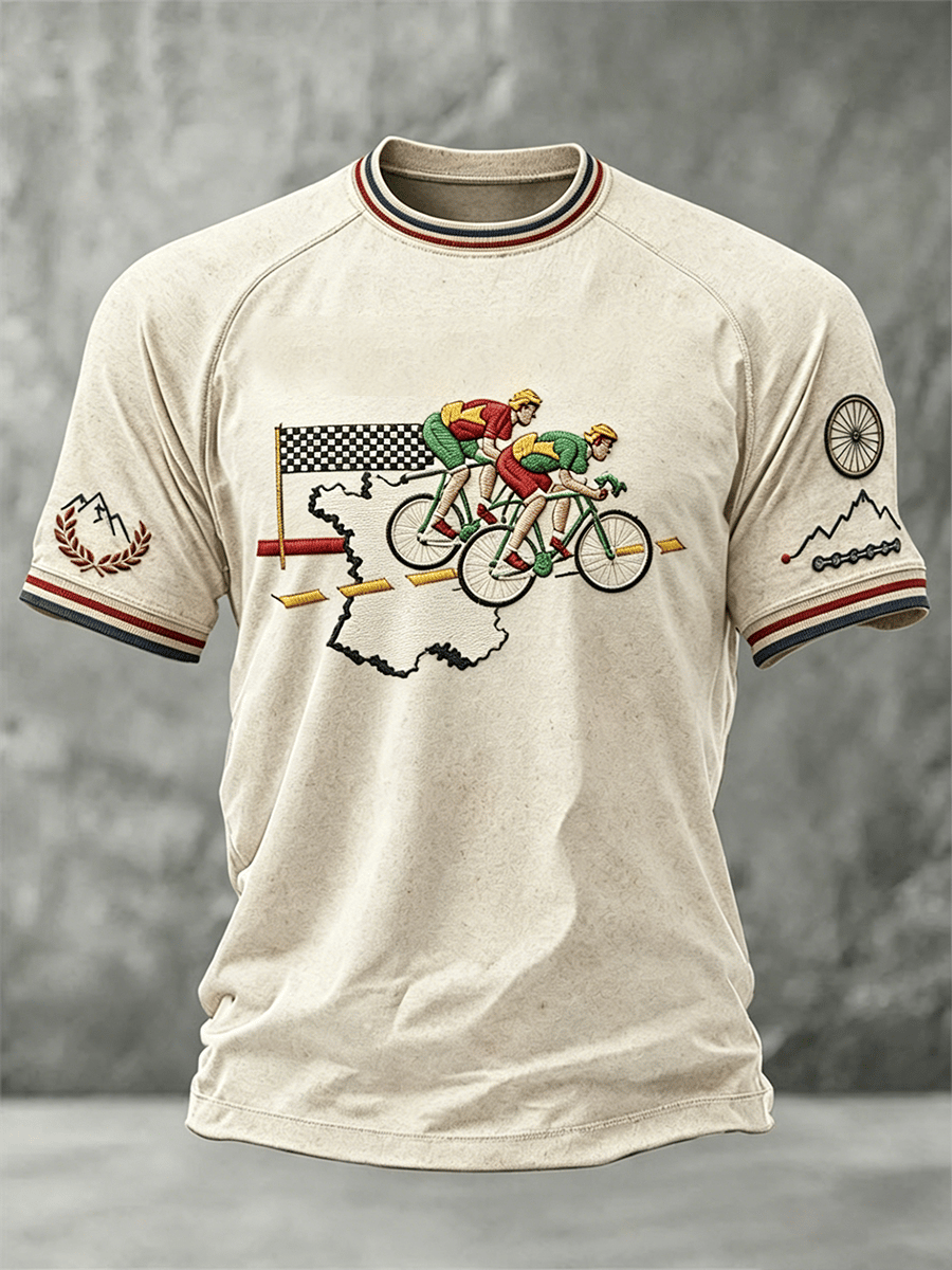 Men's Retro Print Short-Sleeve T-Shirt