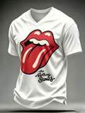Men's British Rock Band Print Casual T-Shirt