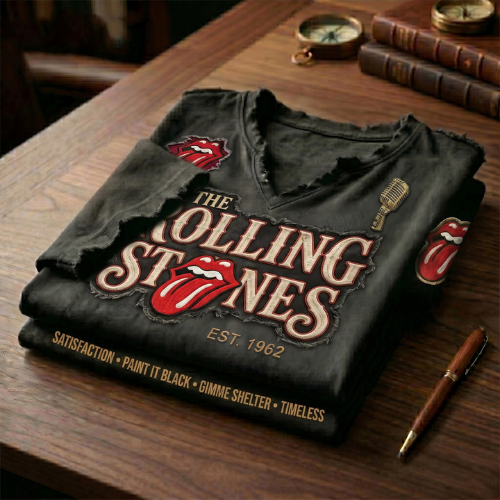 Men's British Rock Band Print Casual T-Shirt