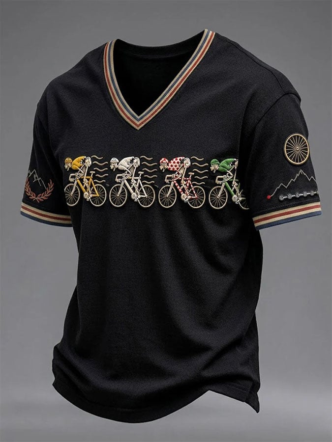Men's Casual Printed Short-Sleeve T-Shirt