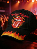 Women's Casual British Rock Band Print Baseball Cap