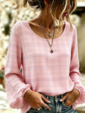 Women's Casual Floral Print Long-Sleeved Top