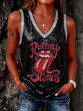 Women's British Rock Band Print Tank Top