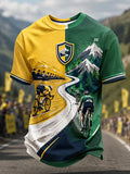 T-shirt décontracté pour homme avec motif Tour de France