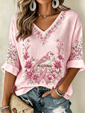 Pink for Myself Printed Casual T-shirt for Women - Breast Cancer Prevention Campaign