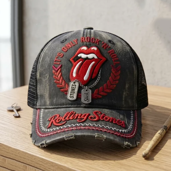 Women's Casual British Rock Band Print Baseball Cap