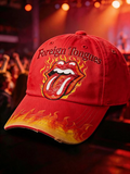 Women's Casual British Rock Band Print Baseball Cap