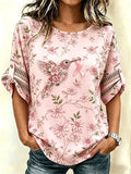 Pink for Myself Printed Casual T-shirt for Women - Breast Cancer Prevention Campaign