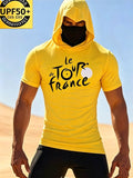 Men's Tour de France Short-Sleeve Hooded Sun-Protection Shirt