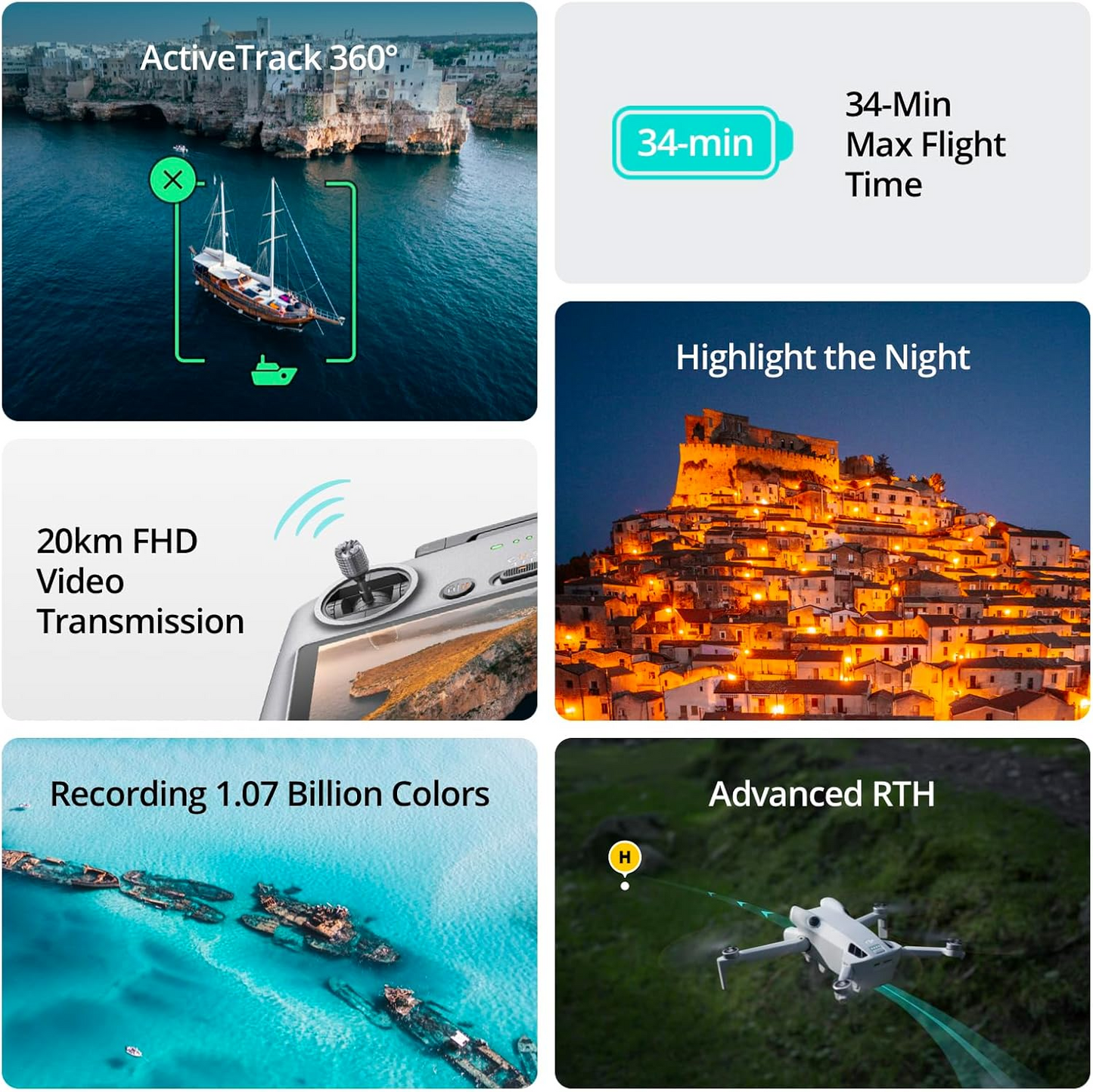 Mini 4 Pro Fly More Combo with DJI RC 2 (screen remote controller), Folding Mini-Drone with 4K HDR Video Camera for Adults, Under 0.549 lbs/249 g, 34-Min Flight Time, 2 Extra Batteries