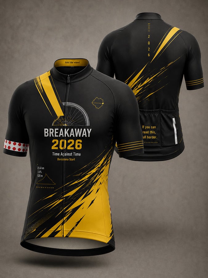 Maillot de cyclisme imprimé Tour de France pour hommes