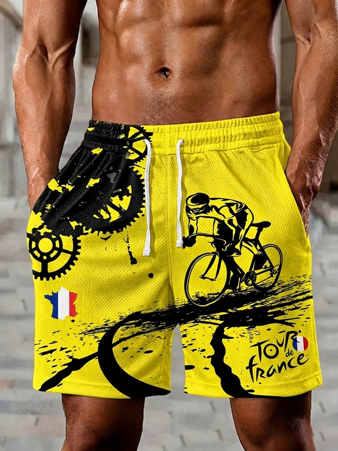 Men's Tour France Print Shorts