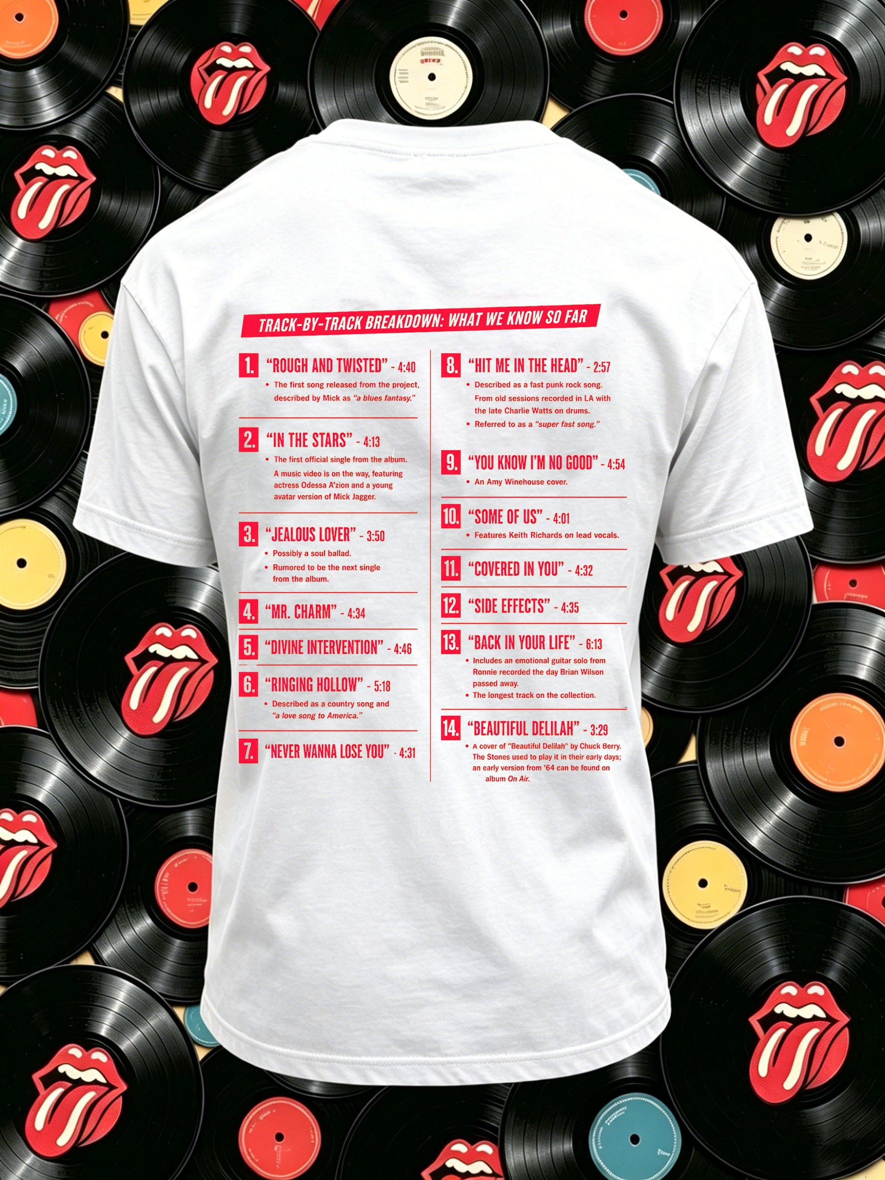 Men's Rock Band Tongue T-Shirt