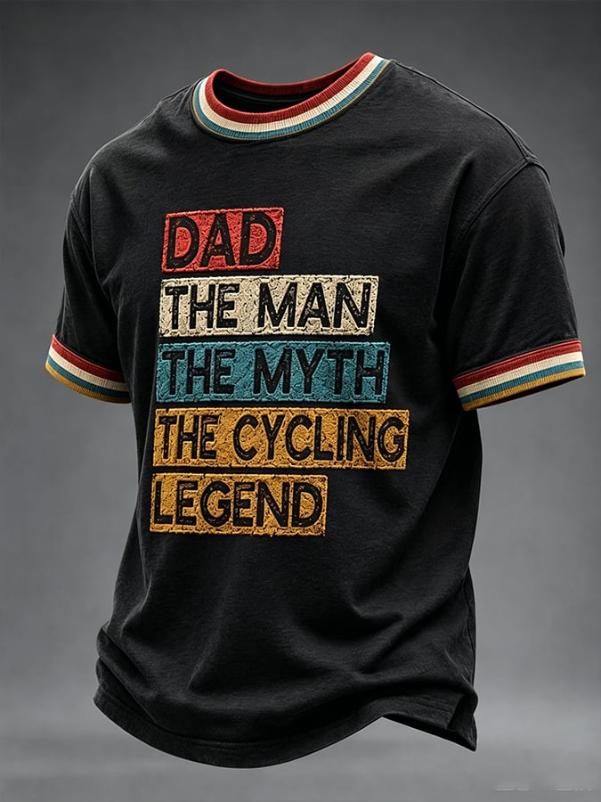 Men's Tour de France Print Casual T-Shirt