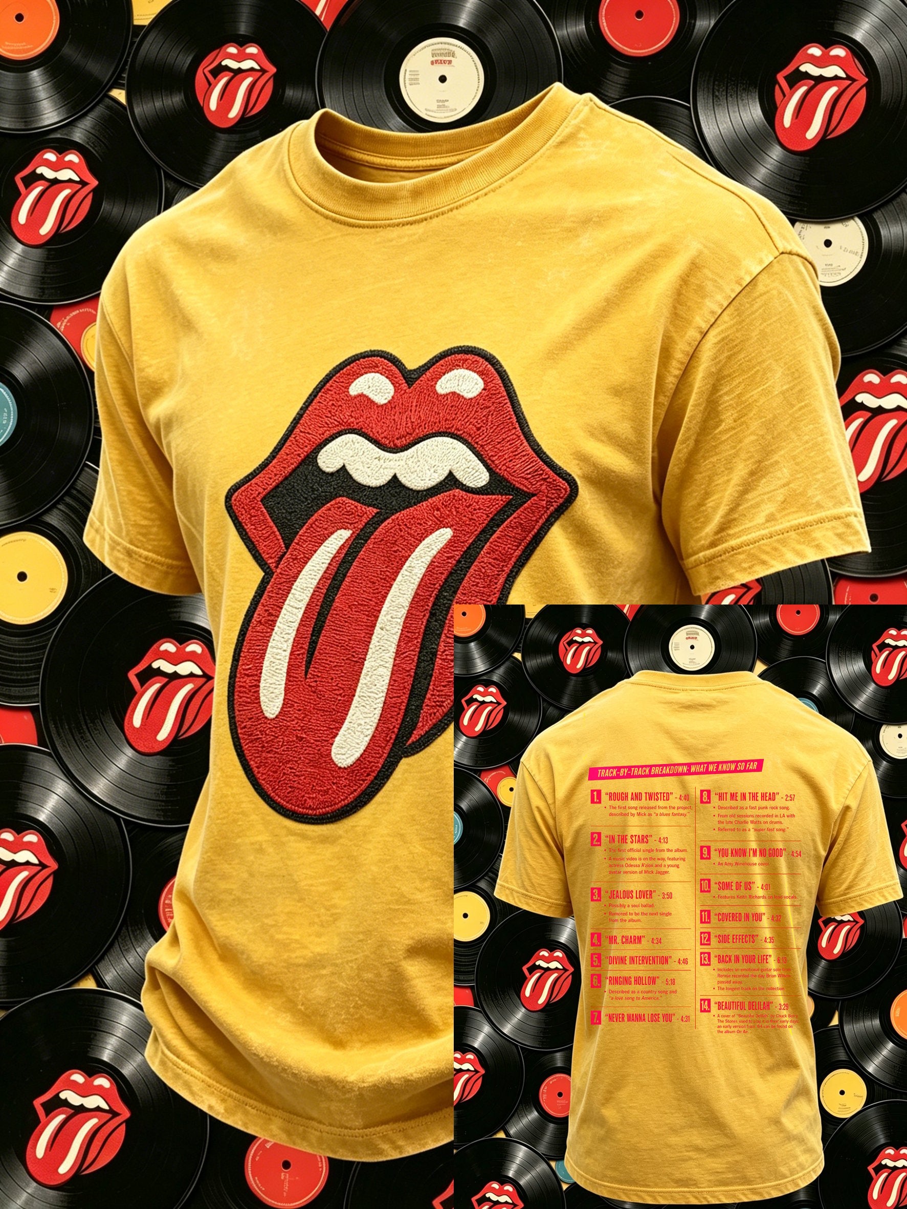 Men's Rock Band Tongue T-Shirt
