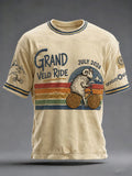 T-shirt décontracté pour homme avec motif Tour de France