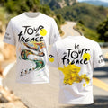 Men's Tour de France Print Crew Neck T-Shirt