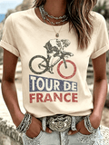 Women's Tour de France Print Casual T-Shirt