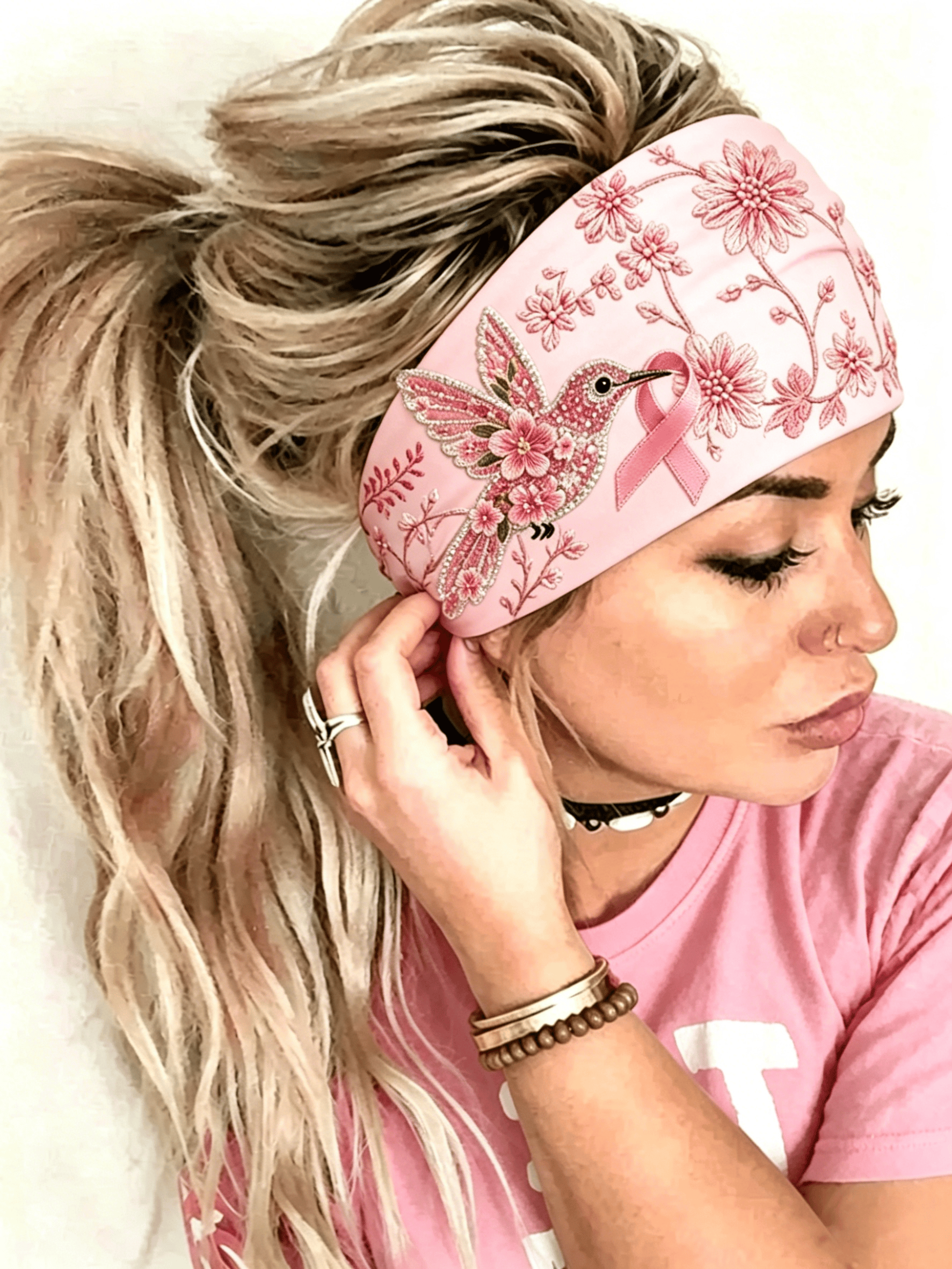 Breast Cancer Awareness Headband