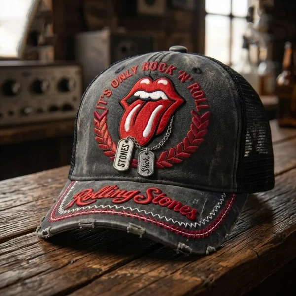 Women's Casual British Rock Band Print Baseball Cap