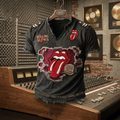 Men's British Rock Band Print Casual T-Shirt