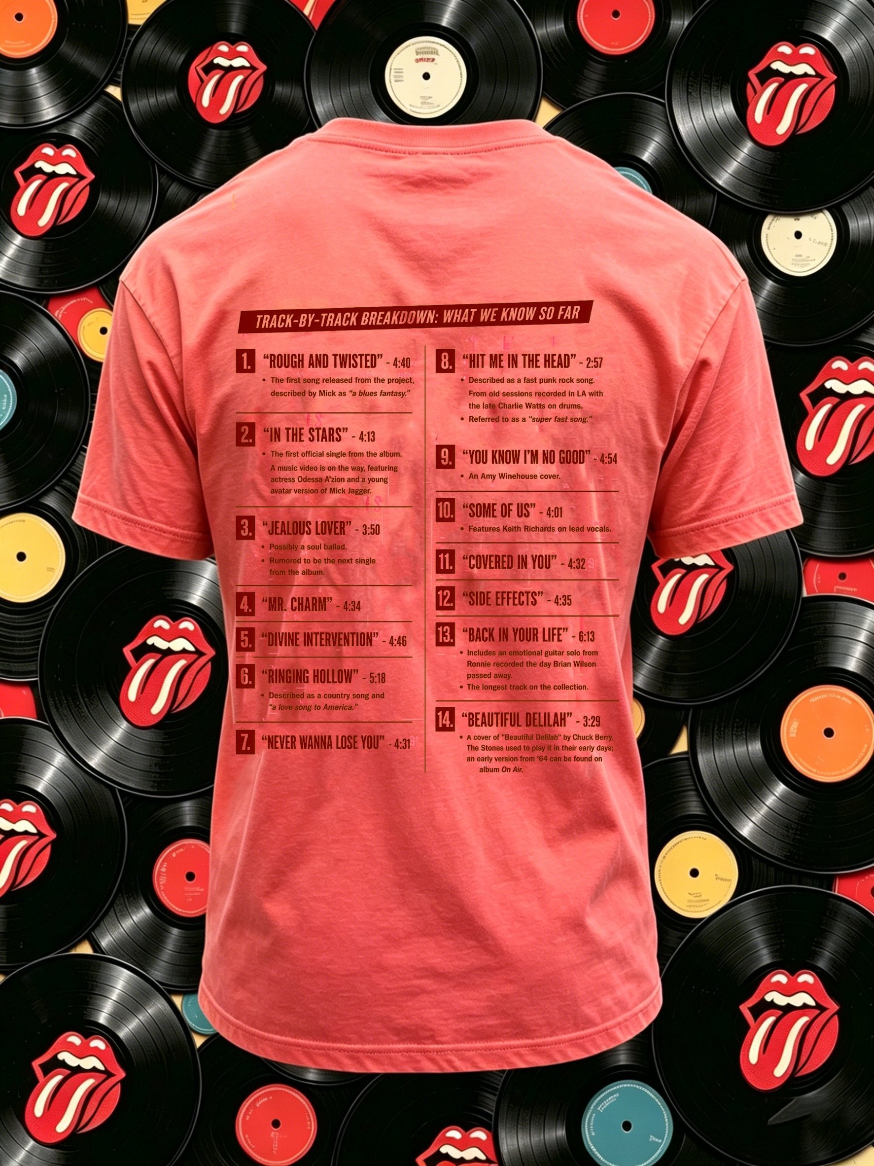 Men's Rock Band Tongue T-Shirt