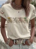 Women's Casual Print Short-Sleeve T-Shirt