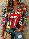 Women's Rolling Stones Print Shirt