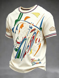 T-shirt décontracté pour homme avec motif Tour de France