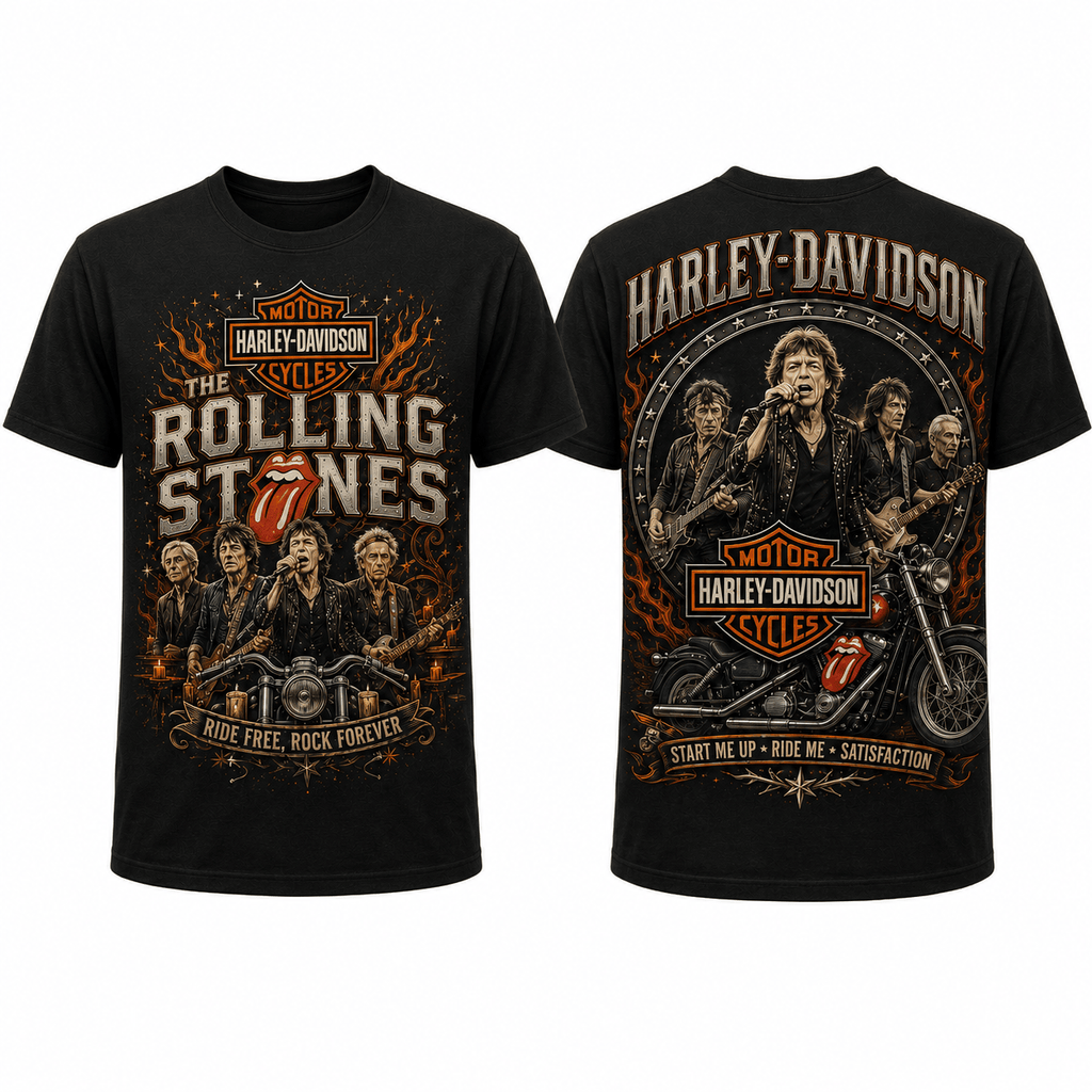 Premium RLST Harley Davidson 3D Shirt TD