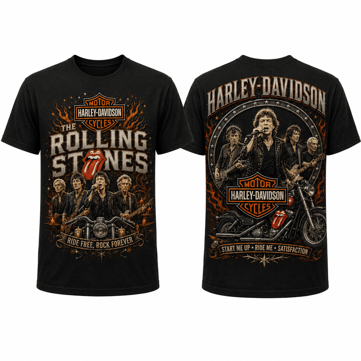 Premium RLST Harley Davidson 3D Shirt TD