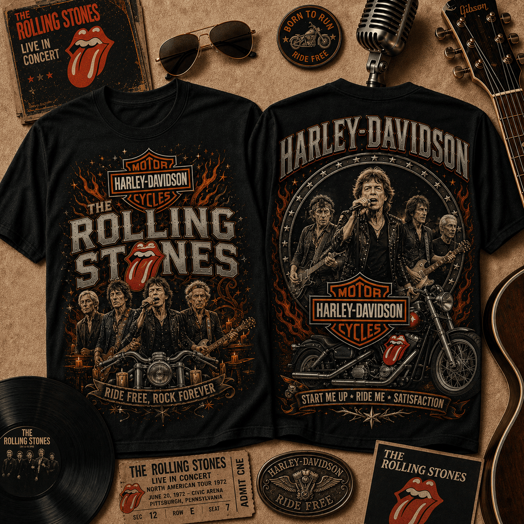 Premium RLST Harley Davidson 3D Shirt TD
