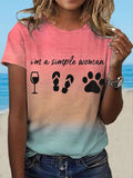 Women's I'm a simple woman T-shirt