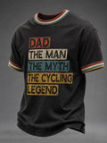 Men's Dad The Man The Myth The Cycling Legebd T-shirt