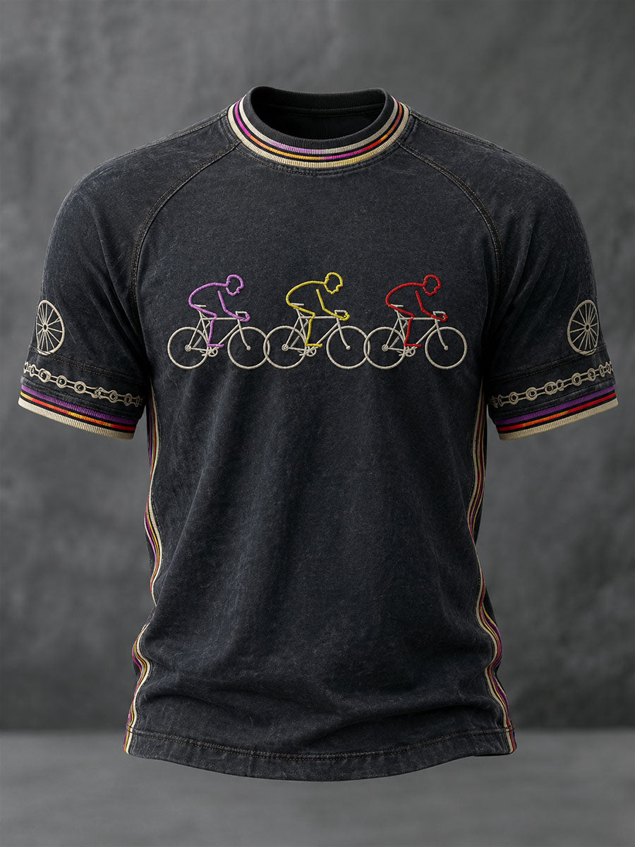 Men's Bicycle Race Short Sleeve T-shirt