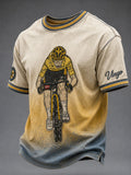 Men's Bicycle Race Competitor Short Sleeves T-shirt