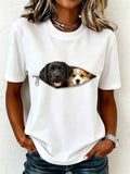 Women's Lovely Labrador and Corgi T-Shirt